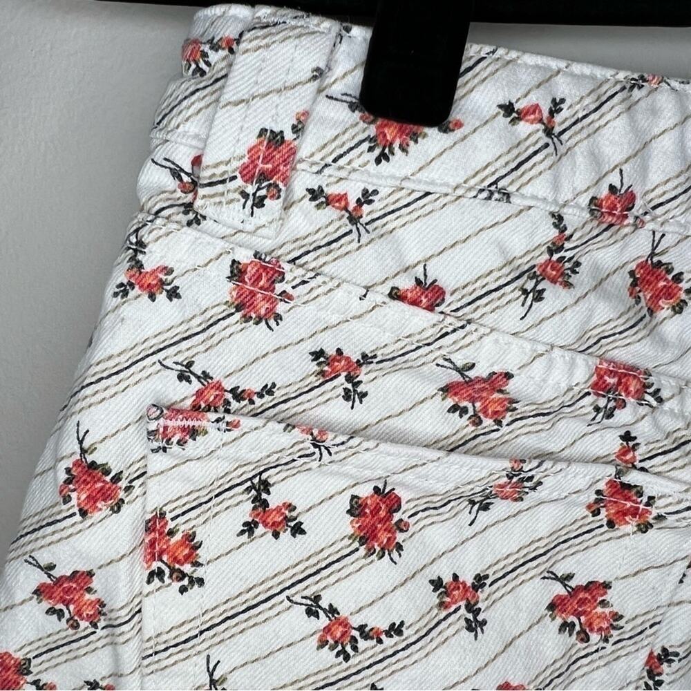 Re/Done Floral Denim Cargo Mini Skirt Size 26 - Picture 10 of 16